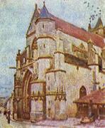 Alfred Sisley Kirche von Moret Sweden oil painting artist
